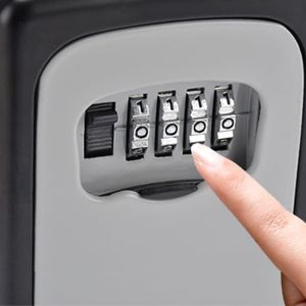 Nøkkelboks med 4-sifret numerisk kode, vanntett veggmontering KLB