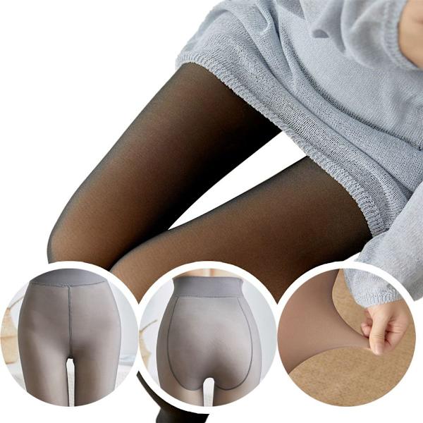 Dam vinter högt midja varm sammet stretchiga strumpbyxor stil 1 KLB