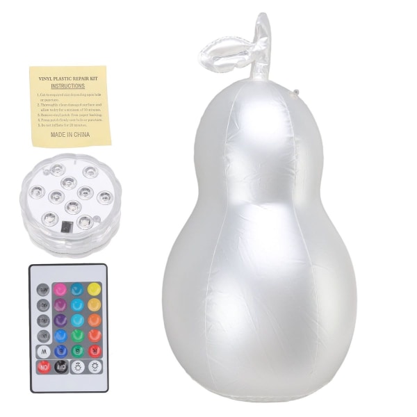 Avokadoformet oppblåsbar lysende ball, vanntett, fjernstyrt KLB