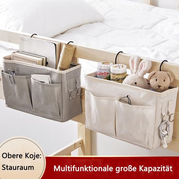 2 stk. sengarrangør hengende, multifunksjonelle senglommer, multifunksjonelle KLB