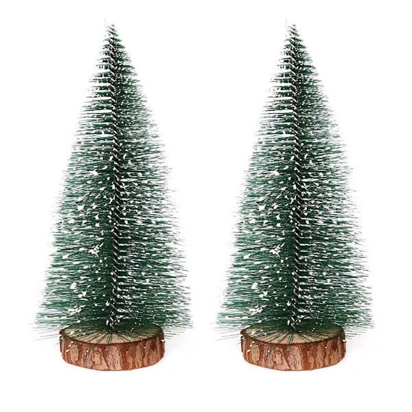 Mini juletræer - Træbase - Julebordstræer - Hjem 10CM KLB