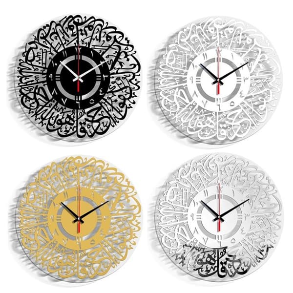 TM027 Akrylklocka för heminredning (India Silver)