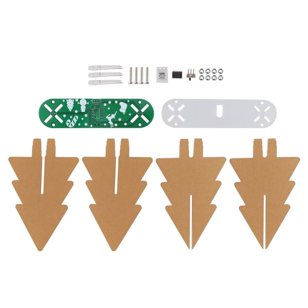 3D Akryl Juletræ LED Gradient Kredsløb KLB