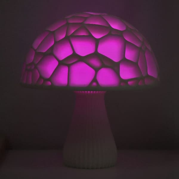Fargerik vakker RGB 3D-utskrift sopplampe dekorasjon KLB