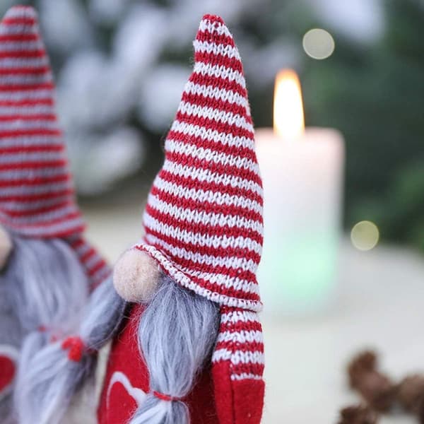 Jultomte plysch stickad tomtefigur, KLB