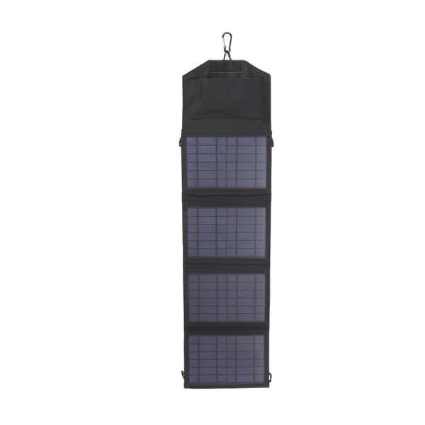 Bærbar solcellepaneloplader, foldbar, effektiv PET-polymer KLB