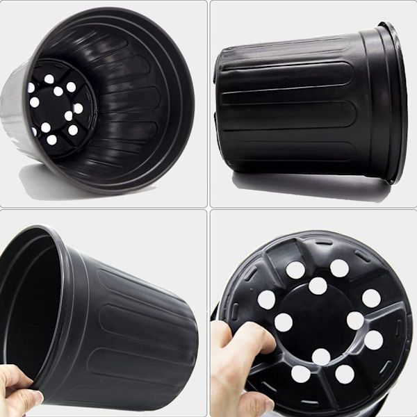 50-pack 1 gallon flexibla växtkrukor
