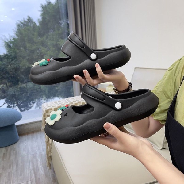 Børnehave Have Clogs Slip On Sko Sommer Strand Vandsandaler Sort