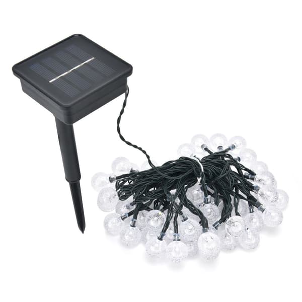 9,5 m LED solcellelysslynge IP44 vanntett lysslynge varm KLB