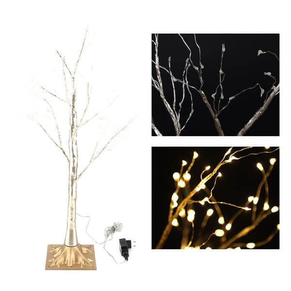 Vanntett LED-blomster minitrelampe Hjemmefestdekorasjon KLB