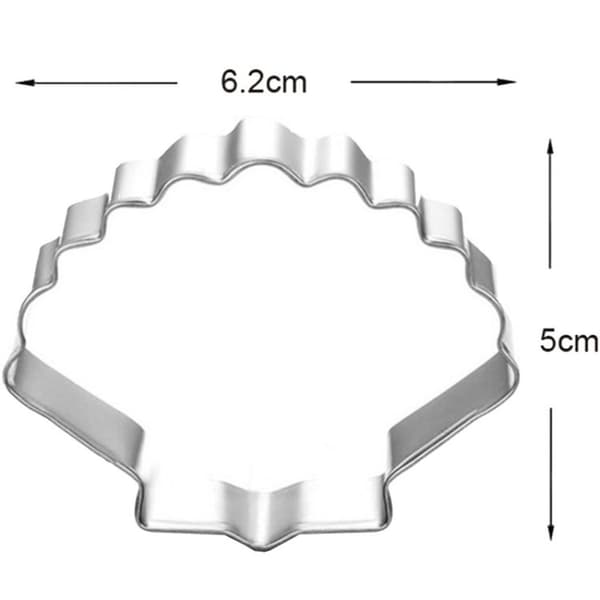 5 sæt Marine Series Søhest Søstjerne Skal Bageform Fondant Cookie Form