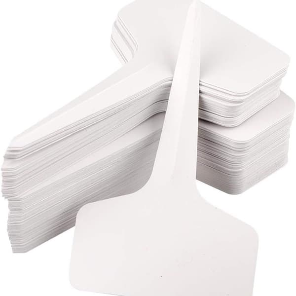 Kinglake 100 stk. Mini T-formede plastplanteplugg-etiketter