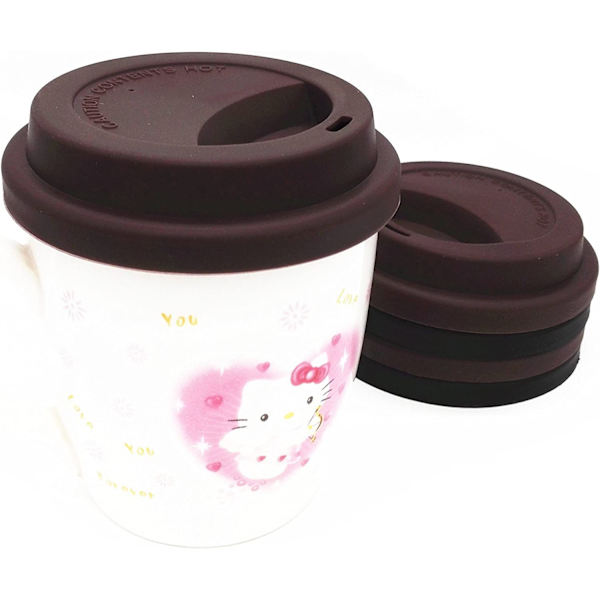 Stänksäkra drickslock - Återanvändbara kaffekopplock - 2-pack