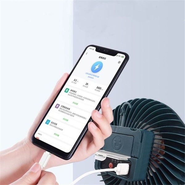 USB Genopladelig Ventilator Lys Live Multifunktionel Telt Camping Lys, Stil: Ven