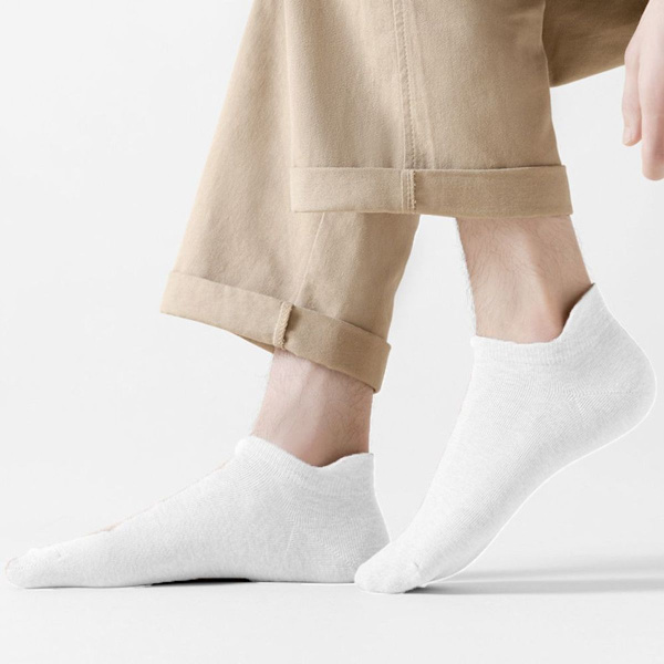 KLB - Dame ankelsokker - lavt skåret - athleisure - bløde bomuldshvide sokker
