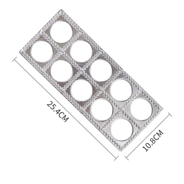 Ravioli-form Autentisk Ravioli-brett og -presse for 12 stykker Sølv