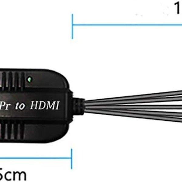 1080P HDMI-komponenttimuunnin, HDMI-tulo YPbPr:ään, muuntaa HDMI:n