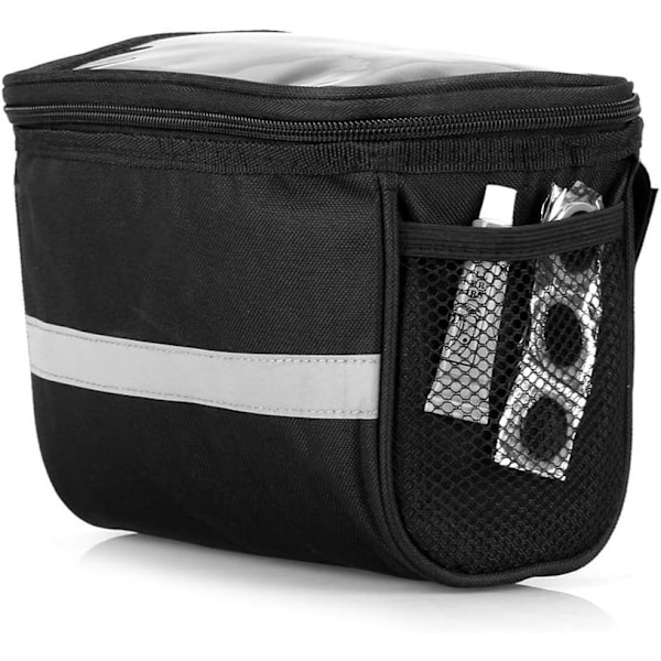 Lixada cykelstyrbag, isoleret, sort