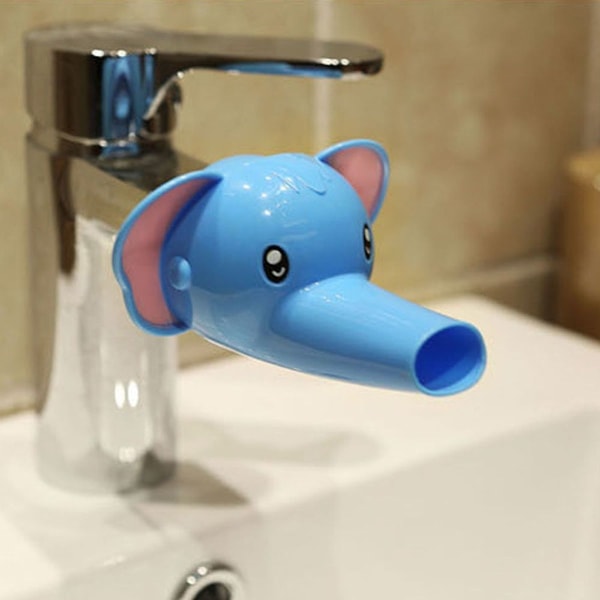 Stykke Brusetøj Legetøj Vandhane Vask Håndtag Cartoon Extender Elephant KLB