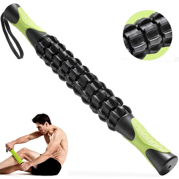Massage Roller Muskelrulle, Kroppsmassage Slips, Svart