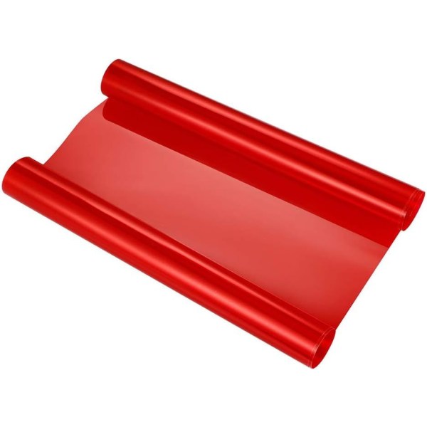 Vinyl klistremerkefilm (rød) 30 x 120 cm for biltåkelys og baklys