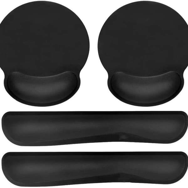 Premium Memory Foam Tastatur og Mus Håndledsstøtte Sæt -