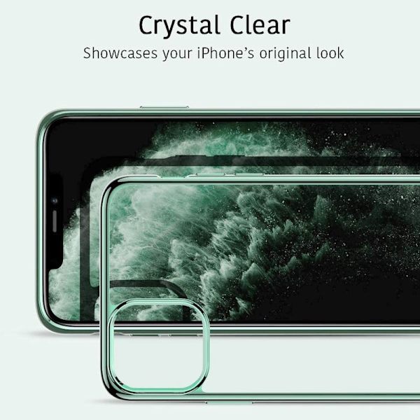 Genomskinligt silikonskal designat för iPhone 11 Pro - Tunnt genomskinligt mjukt TPU