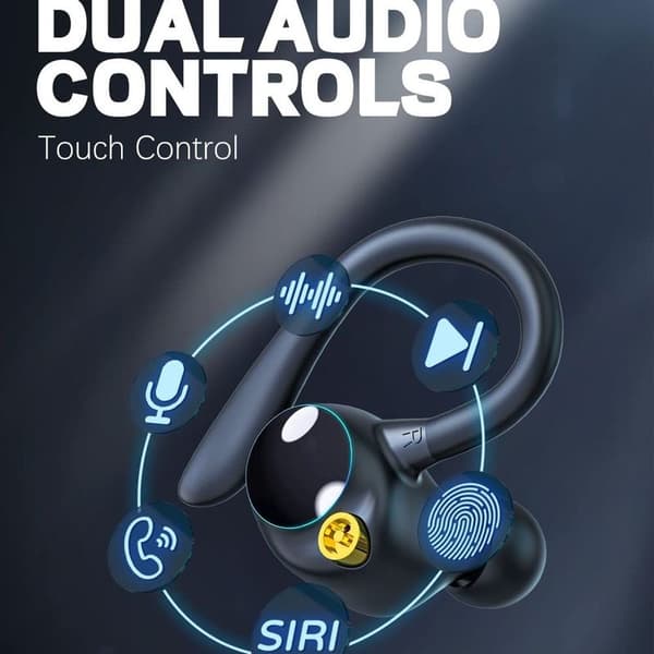 Trådløse ørepropper, Bluetooth 5.1 hodetelefoner, støydemping