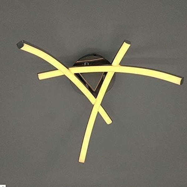 LED-taklampe, moderne design buet taklysekronelampe med 3 KLB