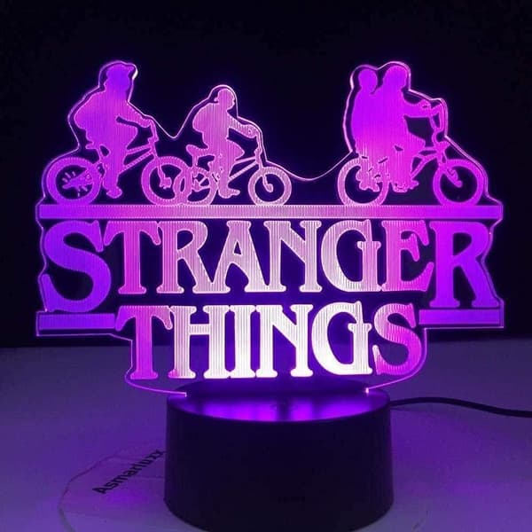 Stranger C Things 3D Illusion Lamp Sänglampa KLB