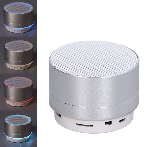 Bärbar minneskort med LED Bluetooth-högtalare färgglad KLB