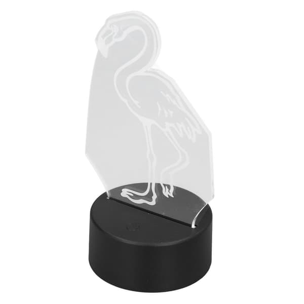 Farve 3D lys sød fugl touch switch LED natlys USB KLB