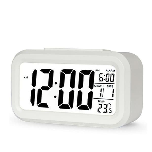 LED Digitalt Vækkeur - Baggrundsbelysning, Snooze, Elektronisk Bordur