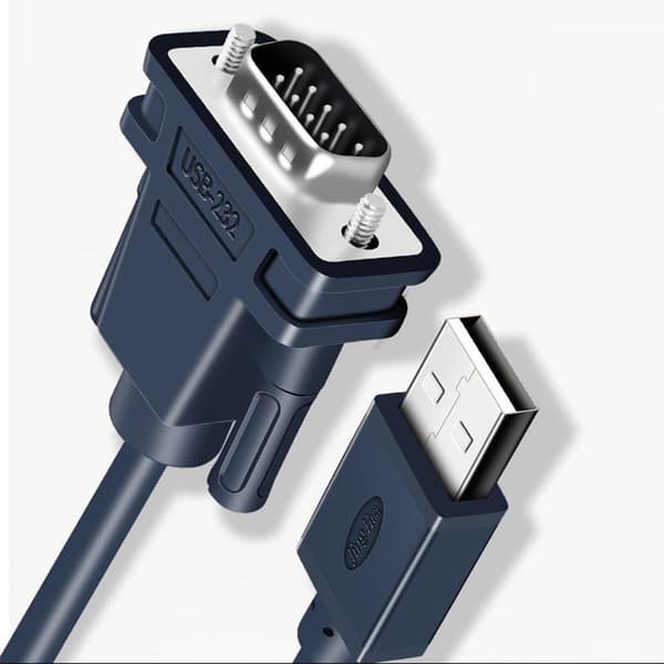 USB til RS232 serielkabel, 1,2M forgyldt USB 2.0 til RS232 han DB9