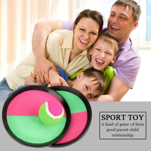 Self Stick Paddle Tennis Toy Toss u0026 Catch Sports Ball Game Set KLB