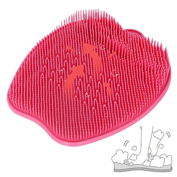Fot Scrubber Dusch Större Bad Massage Pad, Silikon Sugkopp