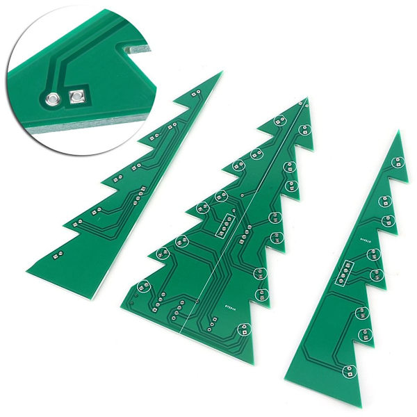 DIY PCB-modul juletræ LED-sæt KLB