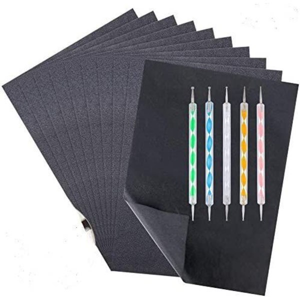 100 ark karbonpapir, A4 grafitpapir overføringspapir, karbonpapir