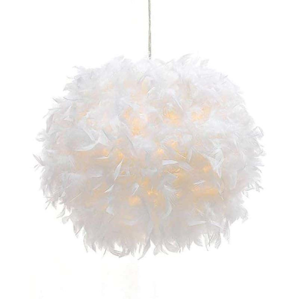 Hängande lampor Fjäderhänge 30cm E27, Glödlampa ingår ej
