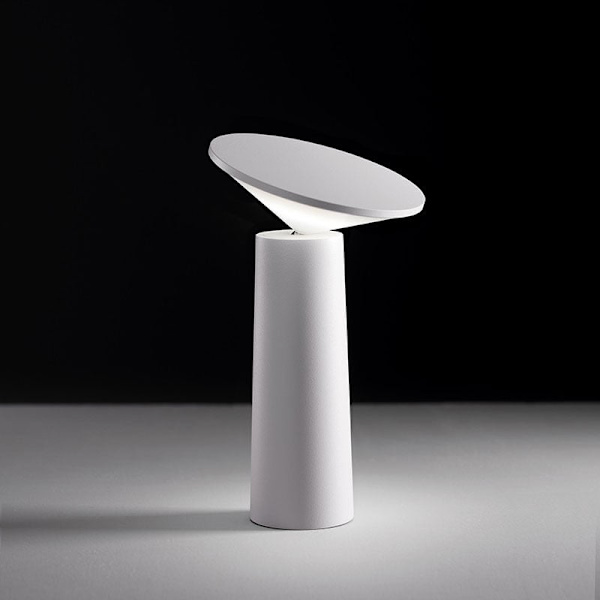 Ladattava langaton LED-pöytävalaisin, LED-yövalo, kosketuspintainen yöpöytävalaisin, USB-ladattava 3 väriin (valkoinen) KLB