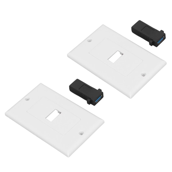 stk USB 3.0 veggplate hurtiglading dobbel port USB3.0 KLB