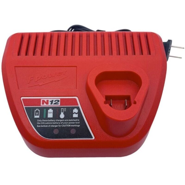 10,8V 3A Litiumbatterilader for Milwaukee Tools N12 M12 KLB