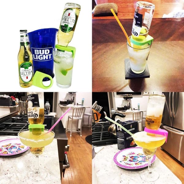 ABS drikkeklips flaske spenneholder øl cocktail snap for svart