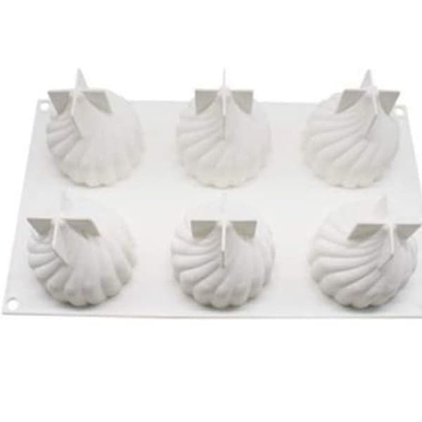 Mousseform i silikon, bakformar i silikon för kakor, 3D-bakform, DIY-dessertform