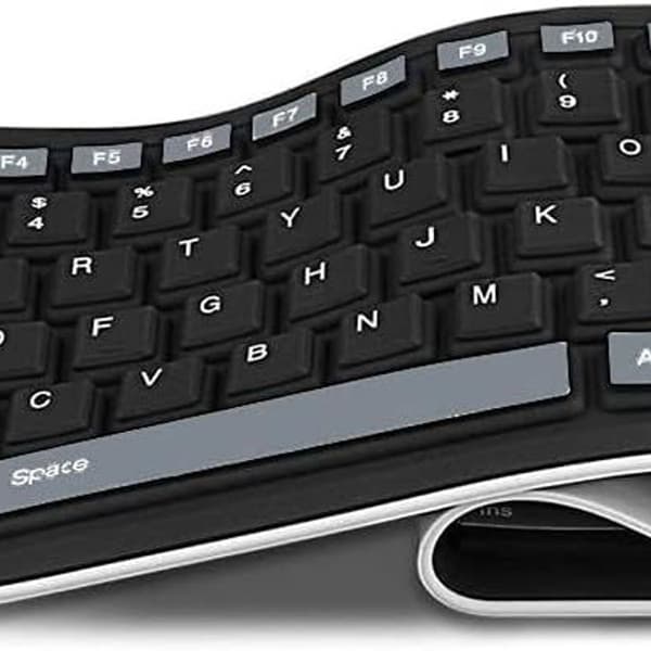 Fleksibelt, vaskbart silikontastatur med full-size USB 2-taster KLB