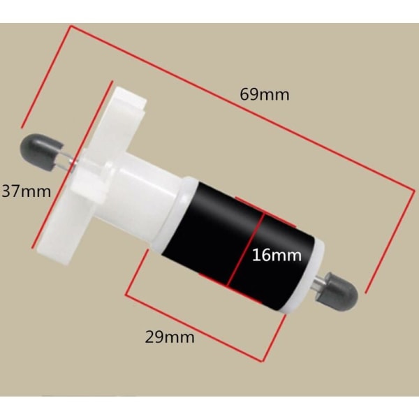 Vedenpumpun korvaava juoksupyörä, akvaarion suodattimen korvaava roottori, suodattimen juoksupyörä lampipumpulle - Musta KLB