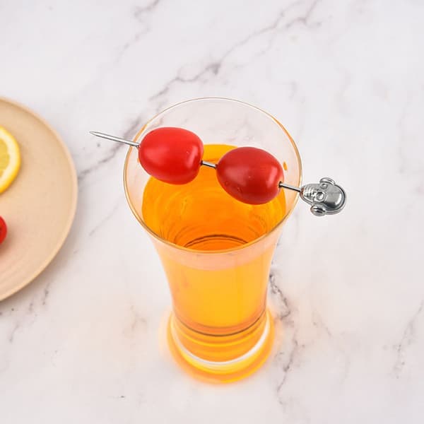 6-delt cocktailstikker til drinks, rustfrit stål cocktail tandstikker, KLB