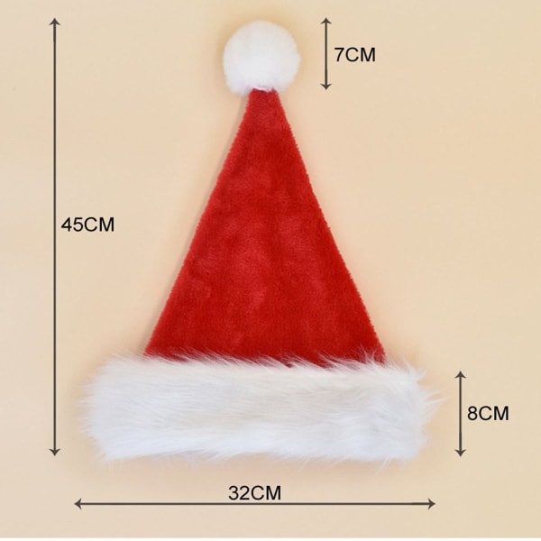 Santa Claus hat, Christmas hat for adults women men KLB