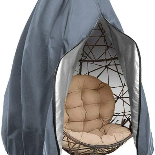 Riippuva tuolin cover 190x115cm pölytiivis munanmuotoinen patiopuutarhavarjostin