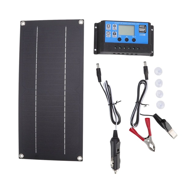 600W 18V solcellepanel kit 100A batterioplader controller KLB